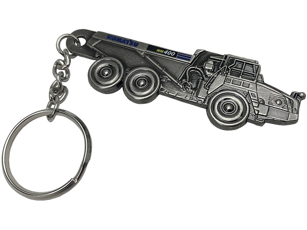 Komatsu HM400 Articulated Haul Truck Embossed Key Holder (Metal)