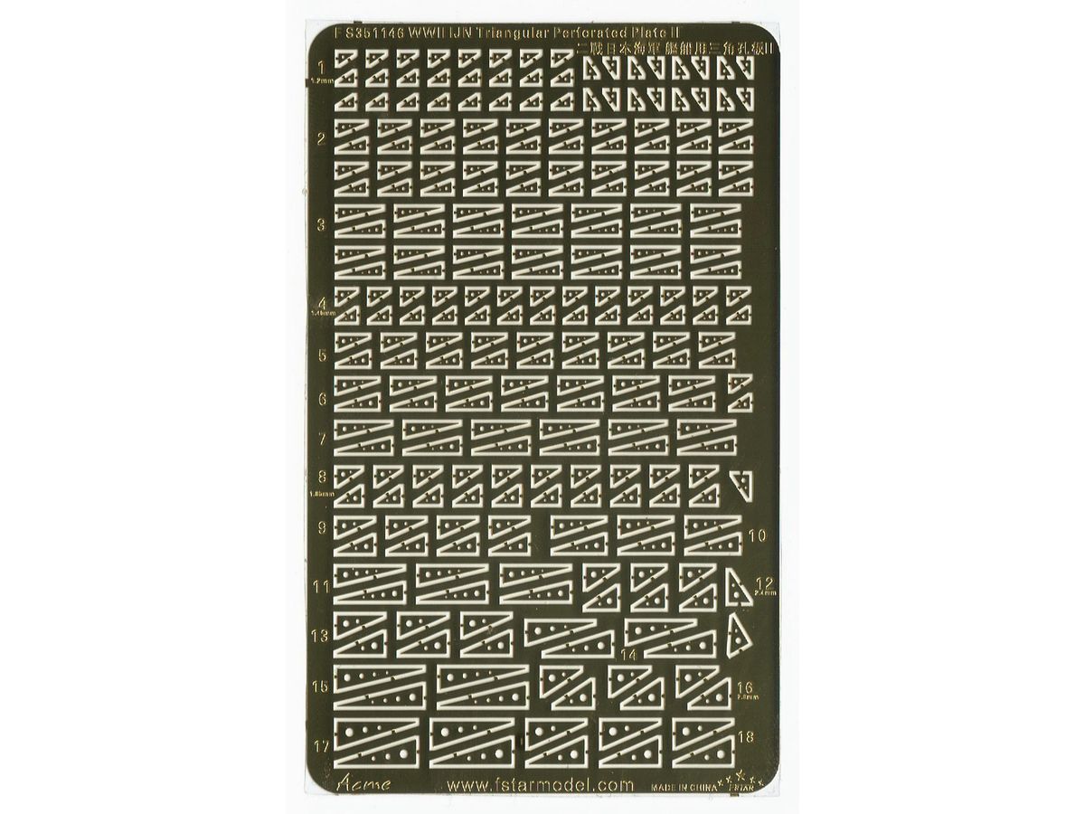 WWII IJN Triangular Perforated Plate II
