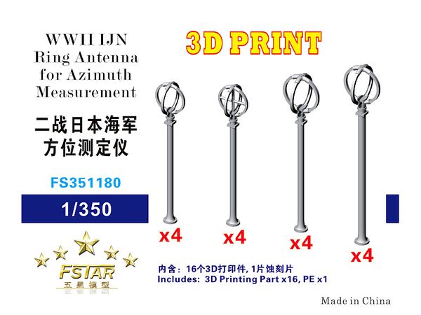 WWII IJN Ring Antenna for Azimuth Measurement 3D Printing