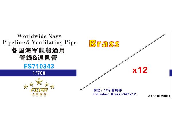Worldwide Navy Pipeline & Ventilating Pipe (brass)(12pcs)