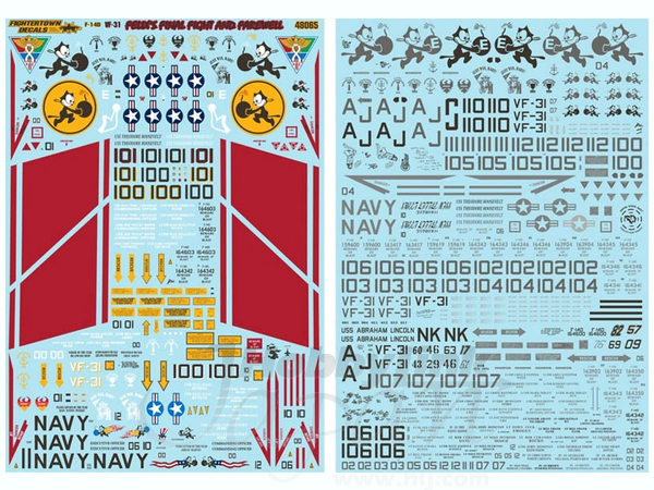 F-14D VF-31 Last Tomcat Cruise & Sunset Decal Set