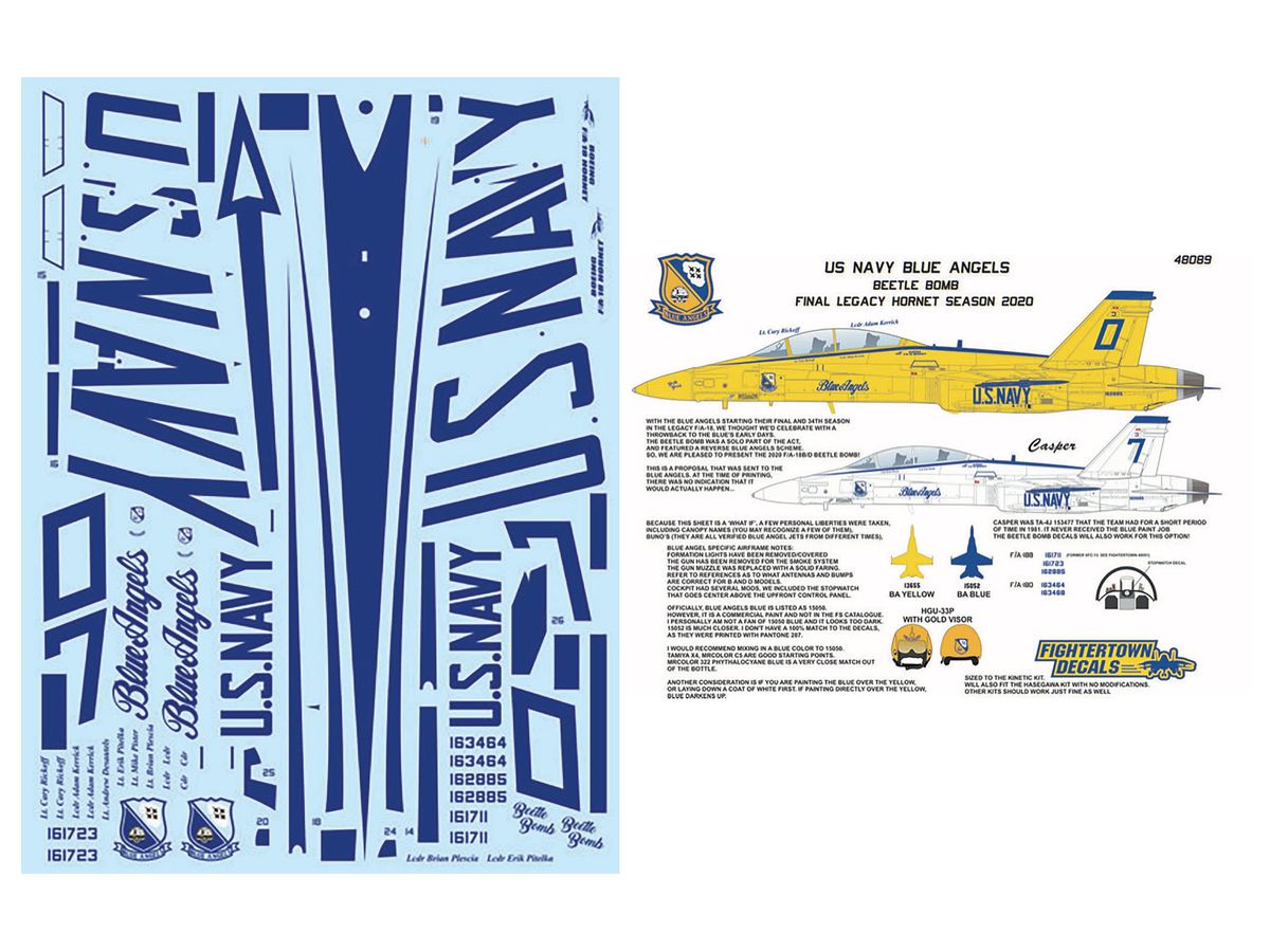 F/A-18 Blue Angels Beetle Bomb