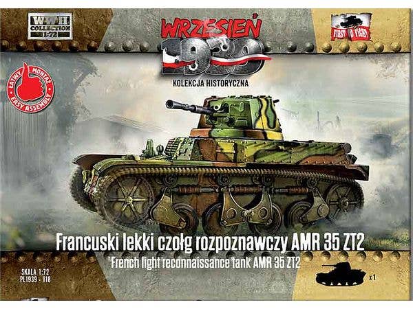 France: Renault AMR35ZT2 reconnaissance tank, 25mm anti-tank gun