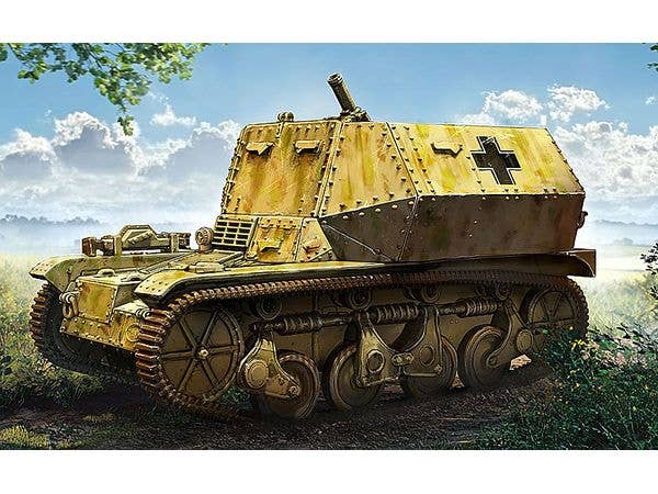 German 8cm Mortar Type 34 Self-Propelled Gun AMR35(f) Light Tank Body Modification