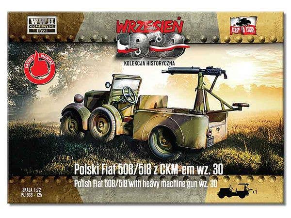 Polish Fiat 508/518 with heavy machine gun wz. 30