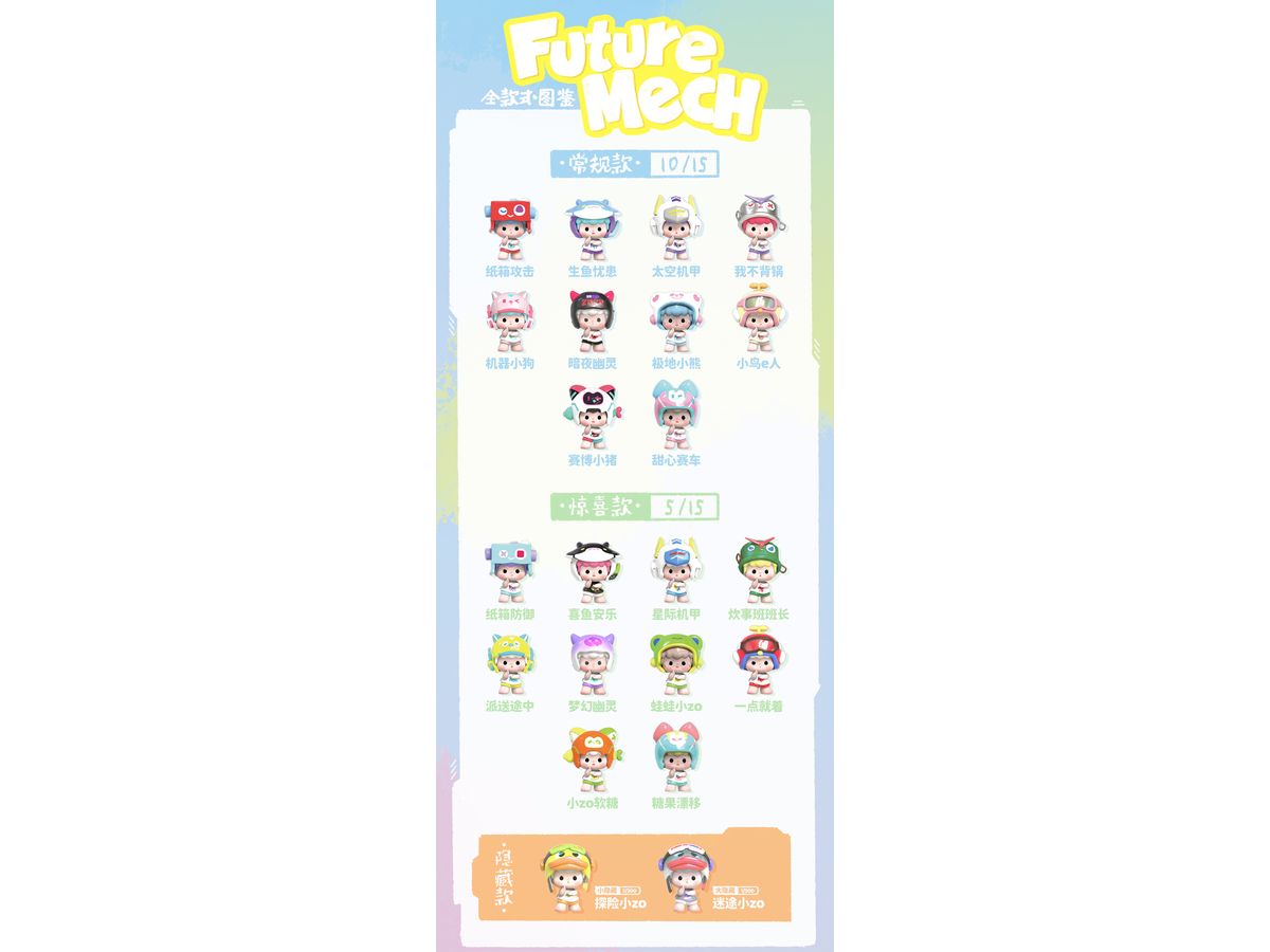 ZOZO World's Most Moe ZO Series Mini Trading Figure 1Box 15pcs
