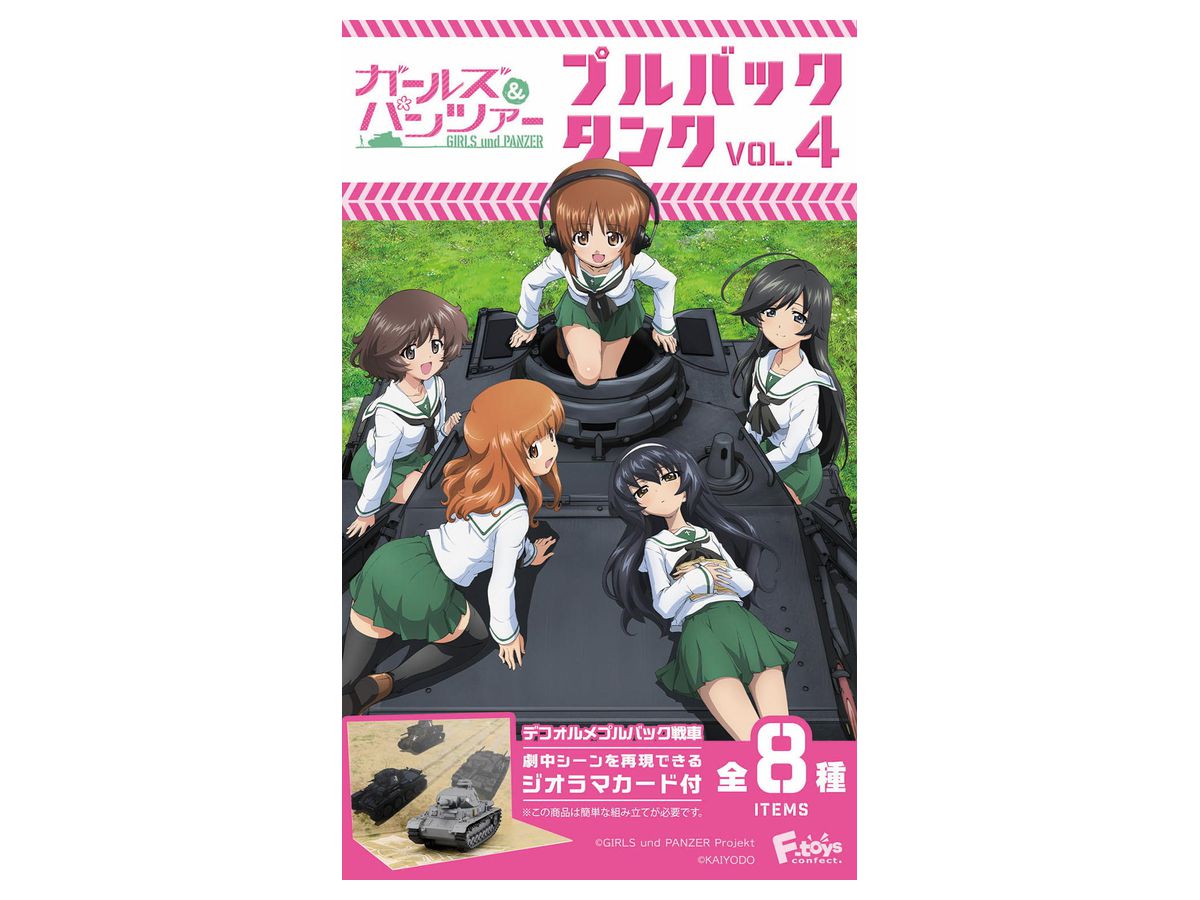 GIRLS und PANZER Pullback Tank 4: 1Box (10pcs)