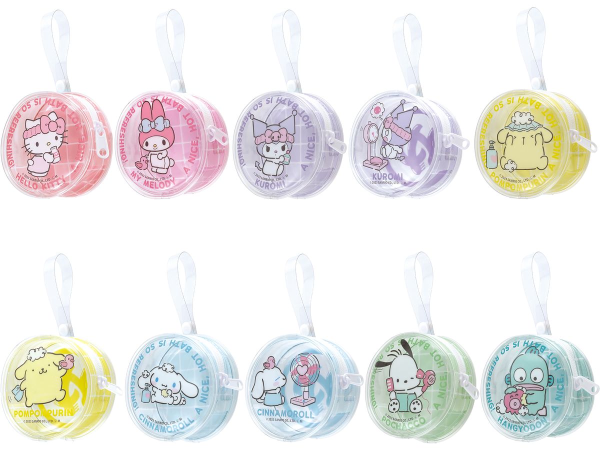 Sanrio Characters and Other Bath Clear Pouch 1Box 10pcs