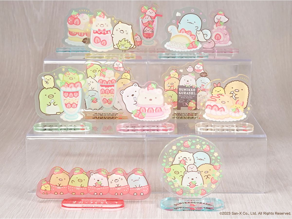 Sumikko Gurashi Lots of Strawberries! Acrylic Stand 1Box 20pcs