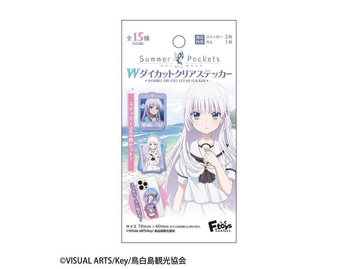 Summer Pockets W Die-Cut Clear Sticker 1Box15pcs