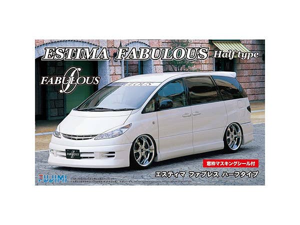 Toyota Estima Fabulous Half Type with Window Frame Masking Sticker