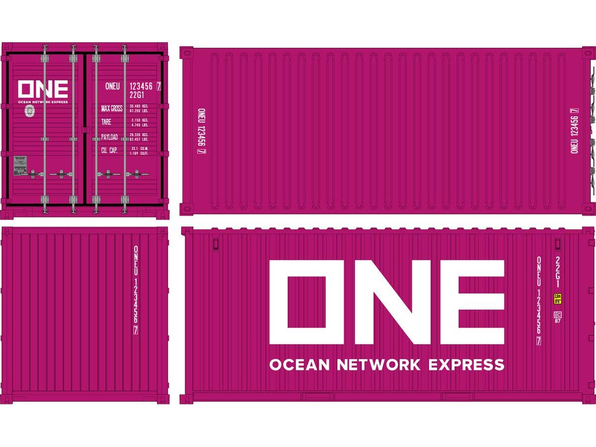 20ft Dry Container Type ONE (Magenta)