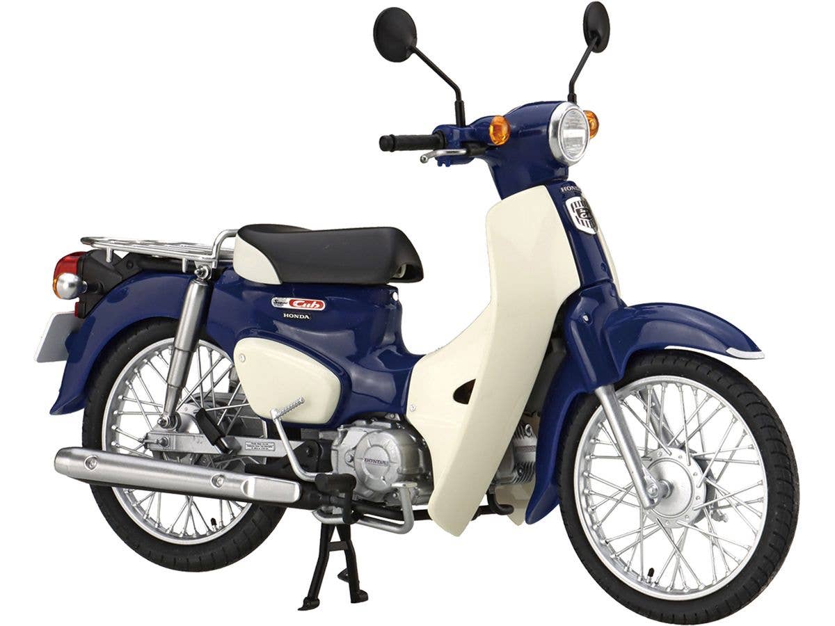 Honda Super Cub (Urbain Denim Blue Metallic) Special Edition (with Optional Parts)
