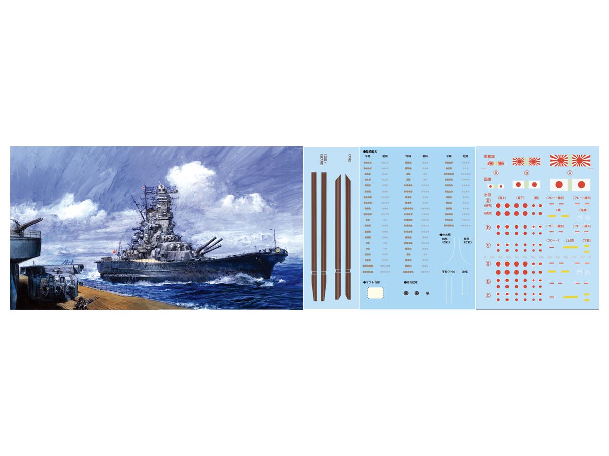 Japanese Navy Battleship Musashi (Showa 17 / at the Time of Completion)