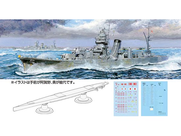 Japanese Navy Light Cruiser Noshiro Full Hull Model