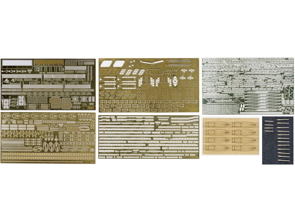 Japanese aircraft carrier Zuikaku Photo-Etched Parts Set (w/Metal Gun Barrel)
