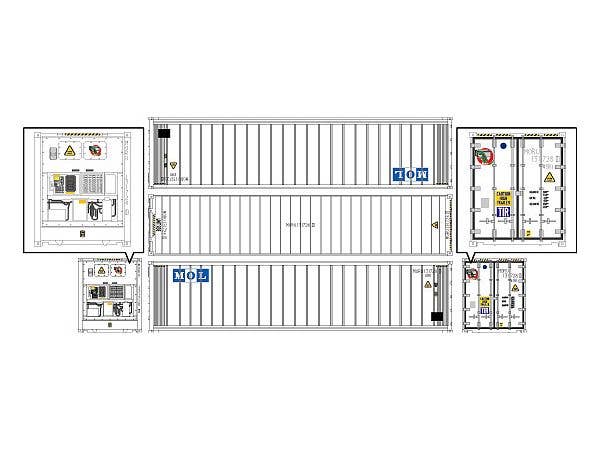 40ft Reefer Container MOL (White, Type B)