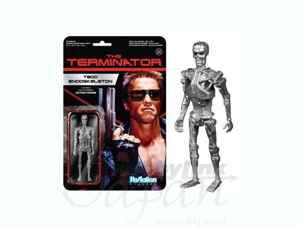 ReAction 3.75 inch Action Figure: Terminator/ T-800 Endoskeleton (Normal)