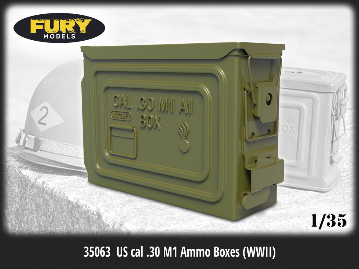 US cal.30 M1 Ammo Boxes (WWII) 6 pcs.
