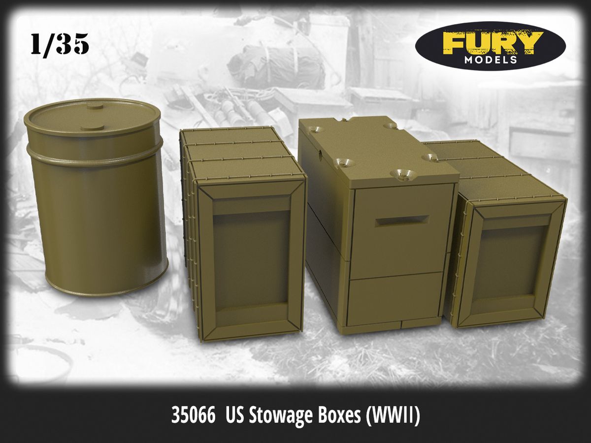 US Stowage Boxes (WWII) 8 pcs.