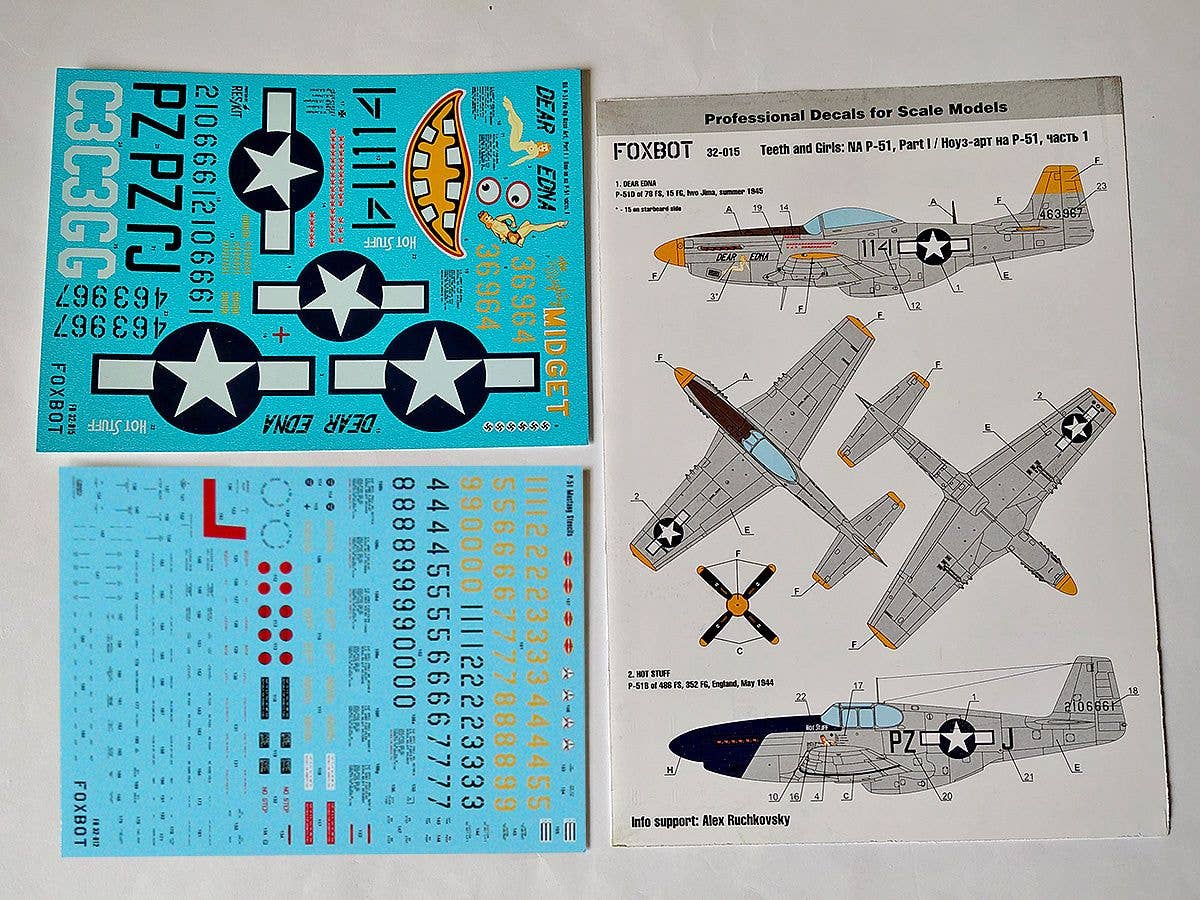 North American P-51 Mustang Nose art, Part 1, and Stencils