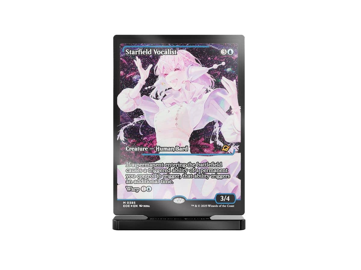 EOE Showcase Starfield Vocalist Slab Standee