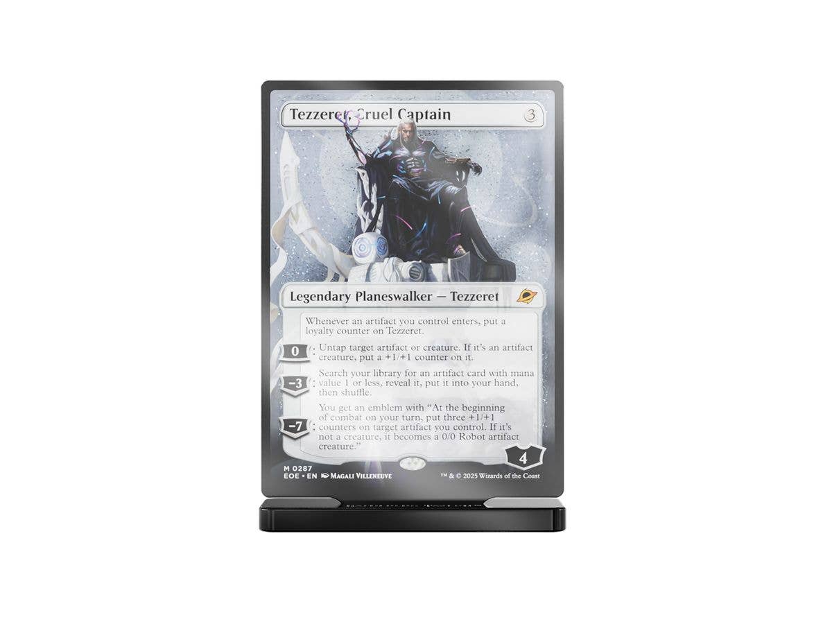 EOE Showcase Tezzeret, Cruel Captain Slab Standee