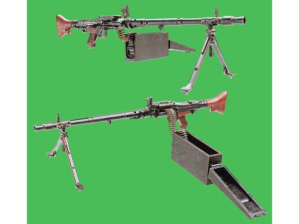 MG34P Bipod With Ammo Belt (2pcs)