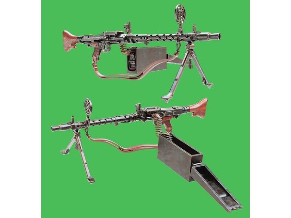 MG34S (Short) With Ammo Belt (2pcs)