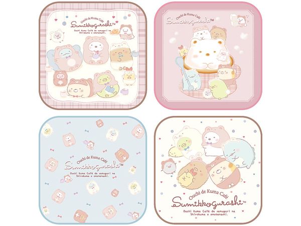 Sumikko Gurashi: Ouchi de Kuma Cafe Mini Towel 1Box 8pcs