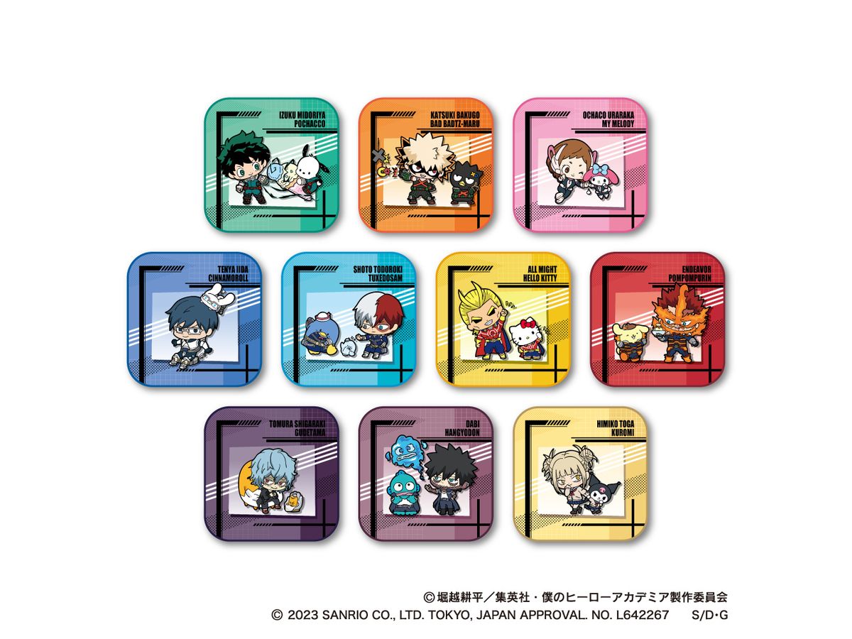My Hero Academia x Sanrio characters 2: Mini Towel 1Box 10pcs