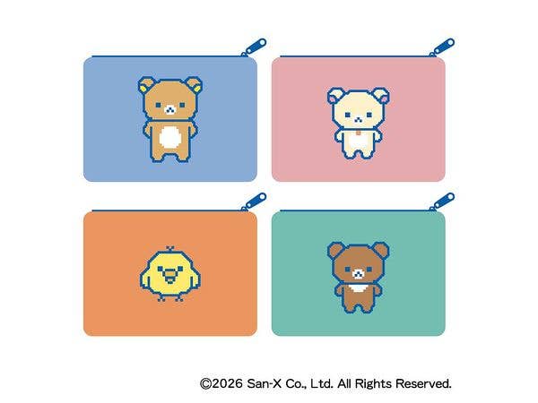 Rilakkuma: Gaming Rilakkuma Fluffy Flat Pouch A: Rilakkuma