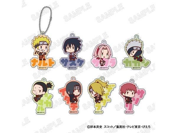 Naruto Shippuden: Name Tag Acrylic Keychain: 1Box (8pcs)