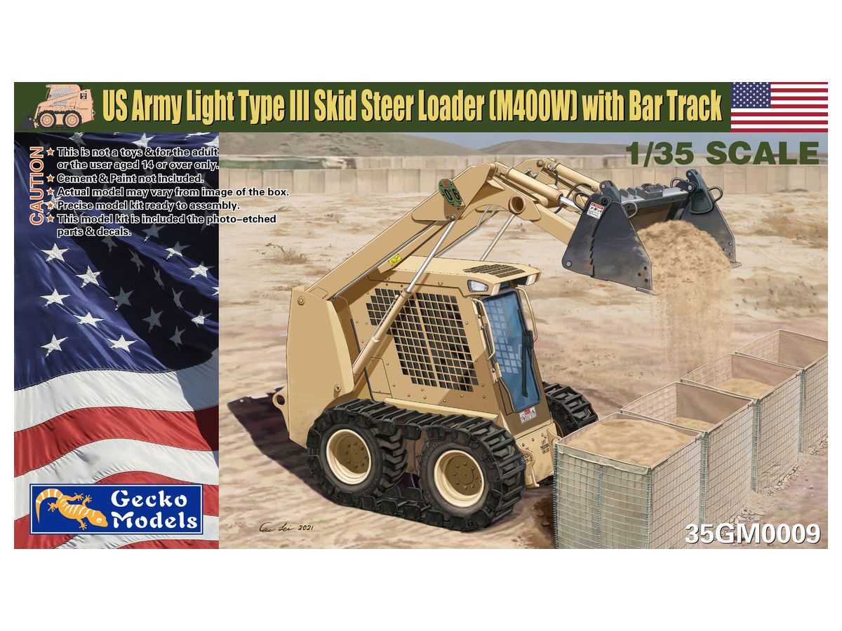 US Army Light Type III Skid Steer Loader (M400W)w/Bar Tracks