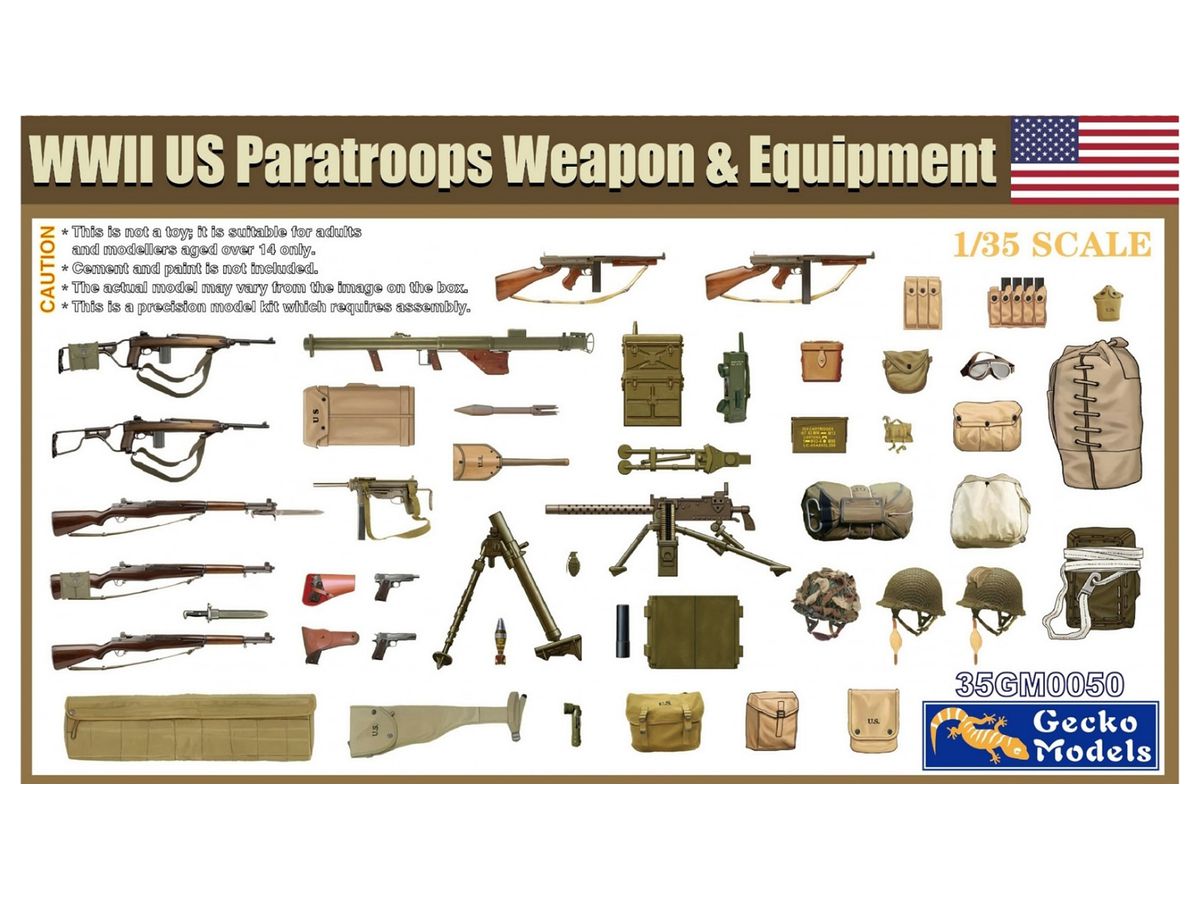 WW.II US Paratroops Weapon & Equipment