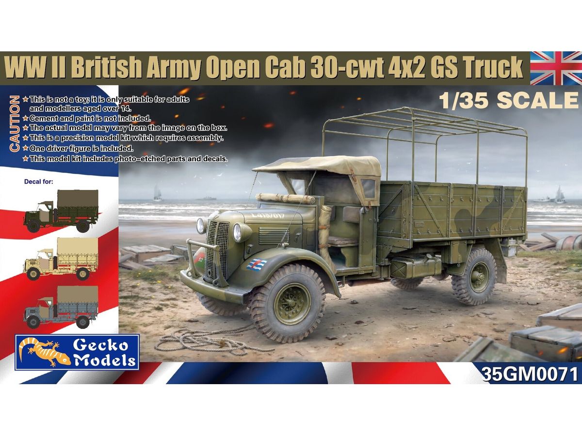 WWII British Army Open Cab 30-cwt 4x2 GS Truck