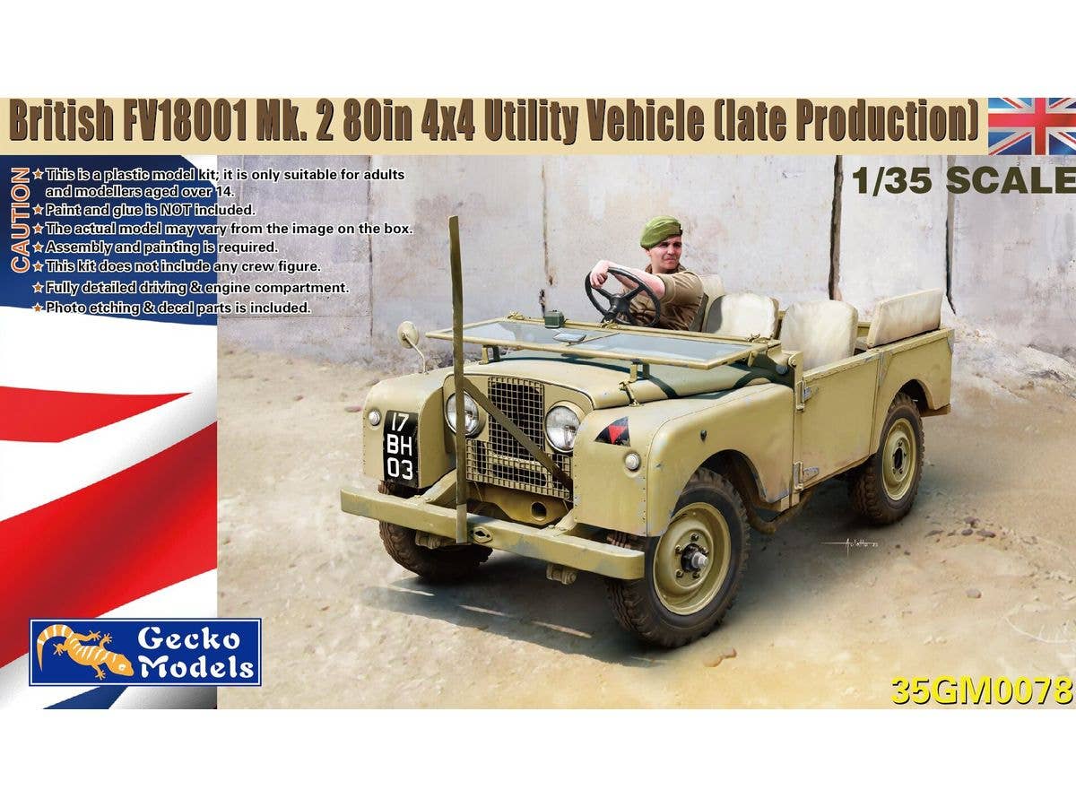 British FV18001 Mk. 2 80in 4x4 Utility Vehicle w/Canvas Roof Top (Late Production)