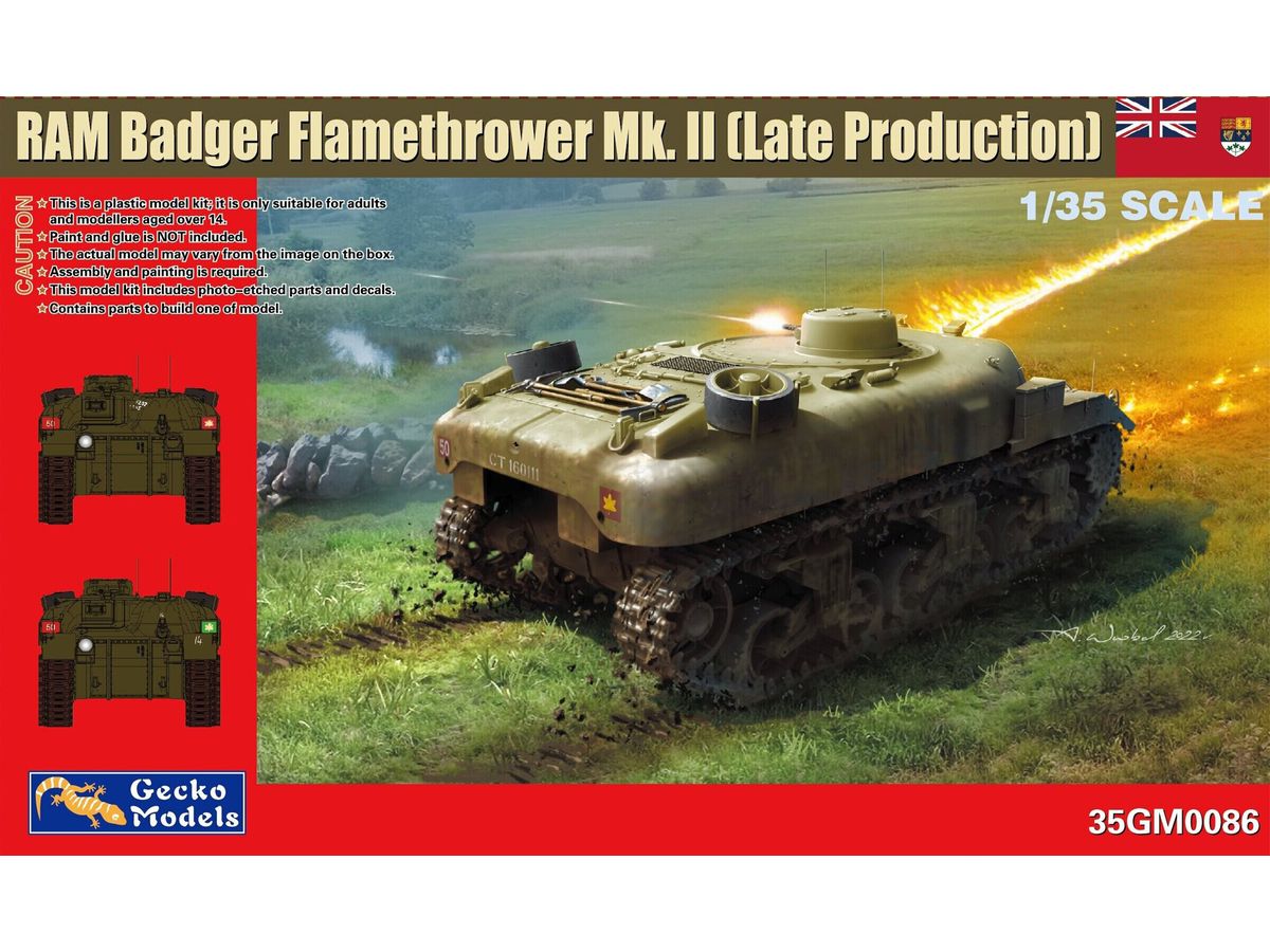 Canadian Badger Flamethrower Ram Mk.II (Late Production)