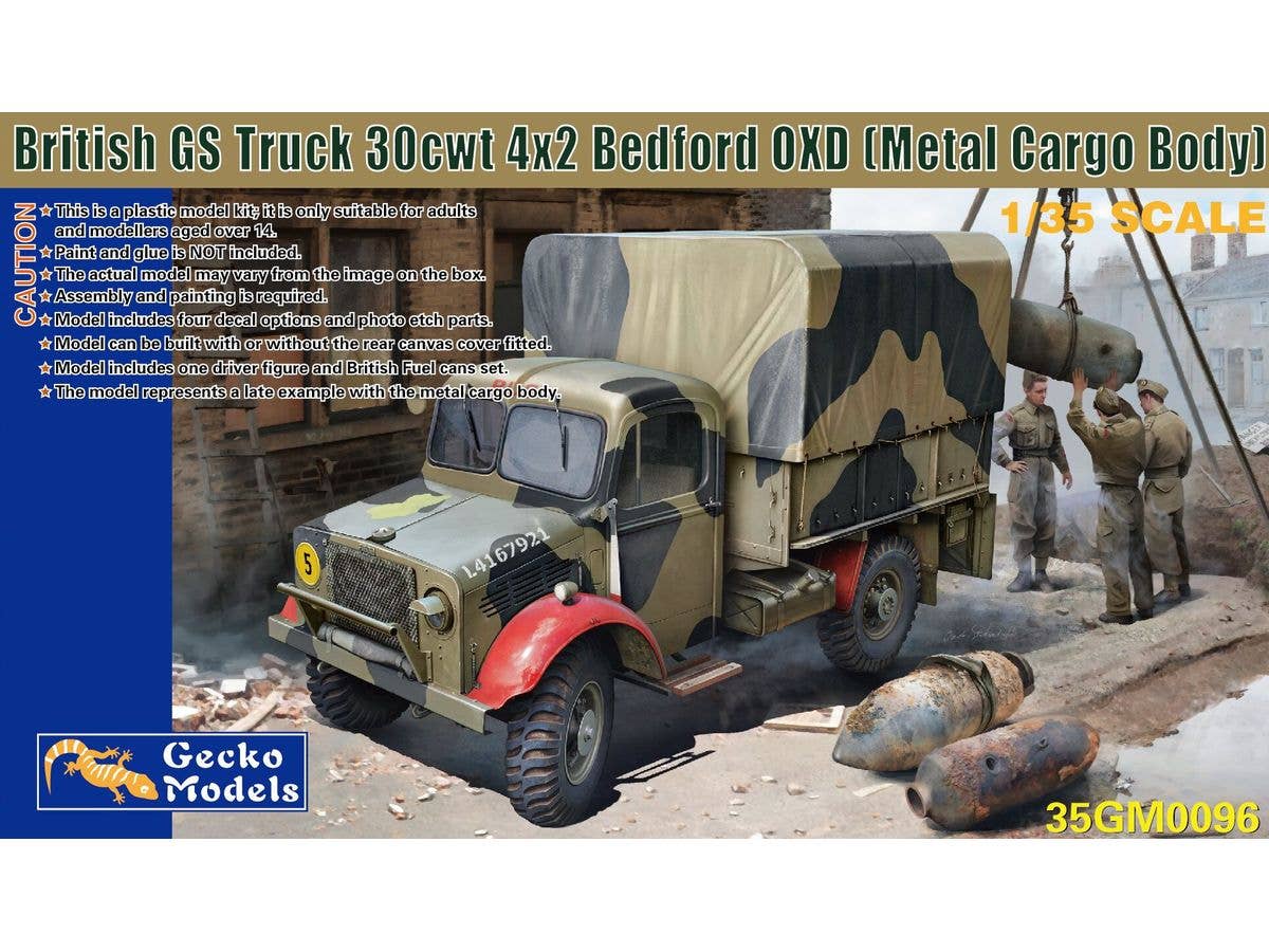 British GS Truck 30cwt 4x2 Bedford OXD (Metal Cargo Body)
