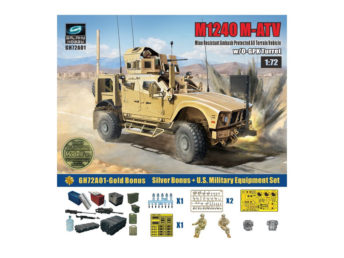 M1240 M-ATV MRAP w/O-GPK Turret (2pcs) Golden Oak Leaf Set