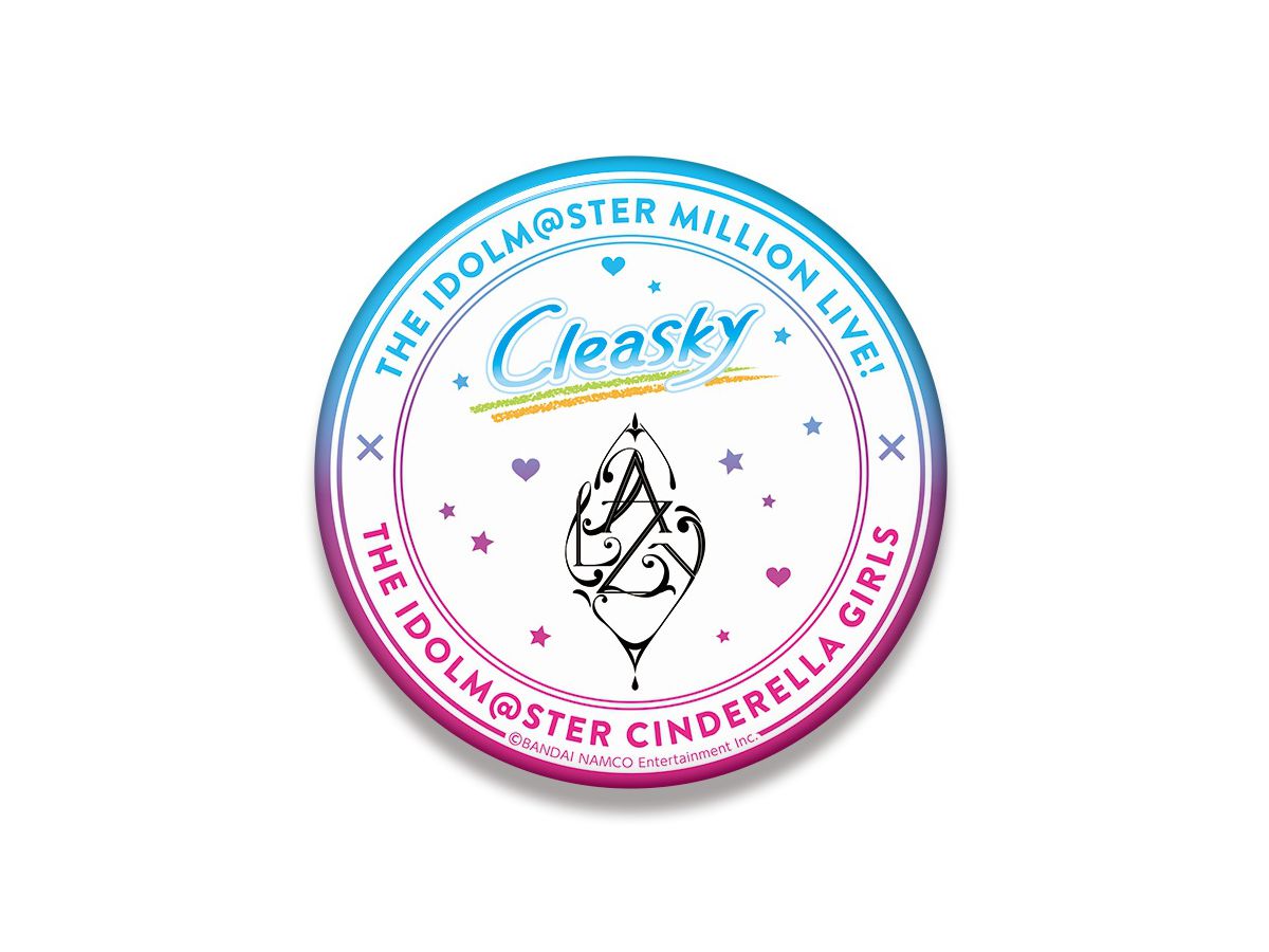 The Idolmaster Million Live X The Idolmaster Cinderella Girls: Unit Logo Big Can Badge Cleasky x Lazy Lazy
