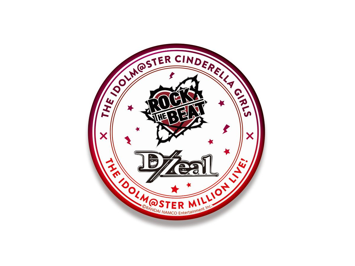 The Idolmaster Cinderella Girls X The Idolmaster Million Live: Unit Logo Big Can Badge Rock the Beat x D/Zeal