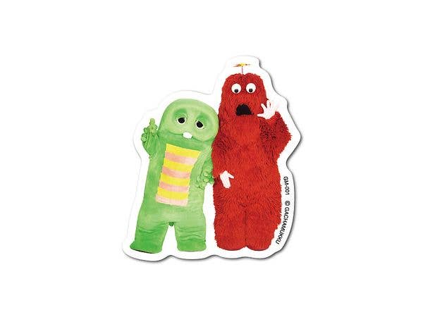GM-001 Gachapin, Mukku Die-cut Mini Sticker Pose