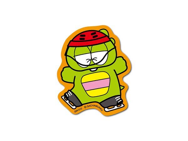 GM-010 Gachapin, Mukku Die-cut Mini Sticker Skate