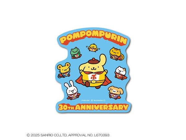 Pompompurin: PN30-004 30th Die-cut Sticker Hero