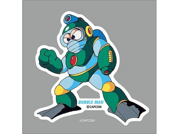 Mega Man: ROC-004 Die-cut Sticker BUBBLE MAN