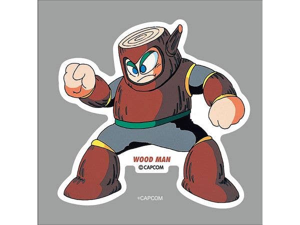 Mega Man: ROC-005 Die-cut Sticker WOOD MAN