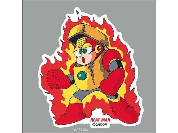 Mega Man: ROC-007 Die-cut Sticker HEAT MAN