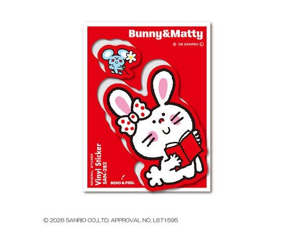 SAN-282 Sanrio Characters: Half-cut Sticker Bunny & Matty