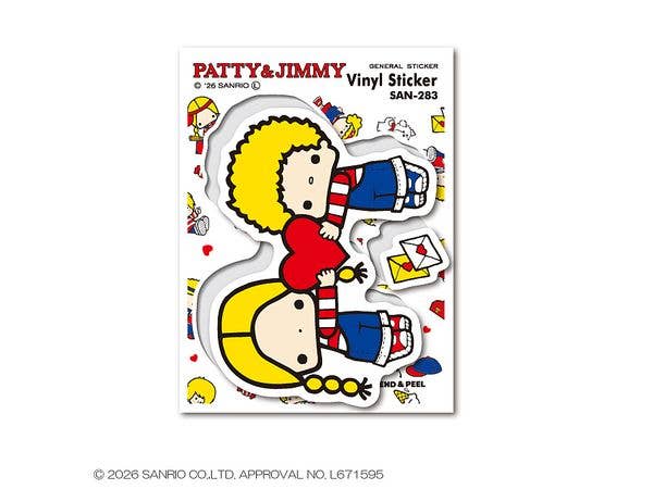 SAN-283 Sanrio Characters: Half-cut Sticker Patty & Jimmy